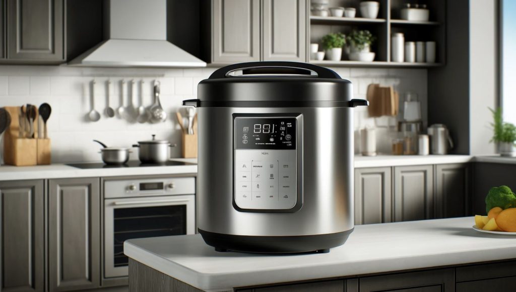 Multicooker modern plast pe blatul unei bucătării - cel mai bun multicooker