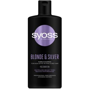 Șampon nuanțator pentru păr grizonat, blond Syoss Blonde & Silver Purple Shampoo